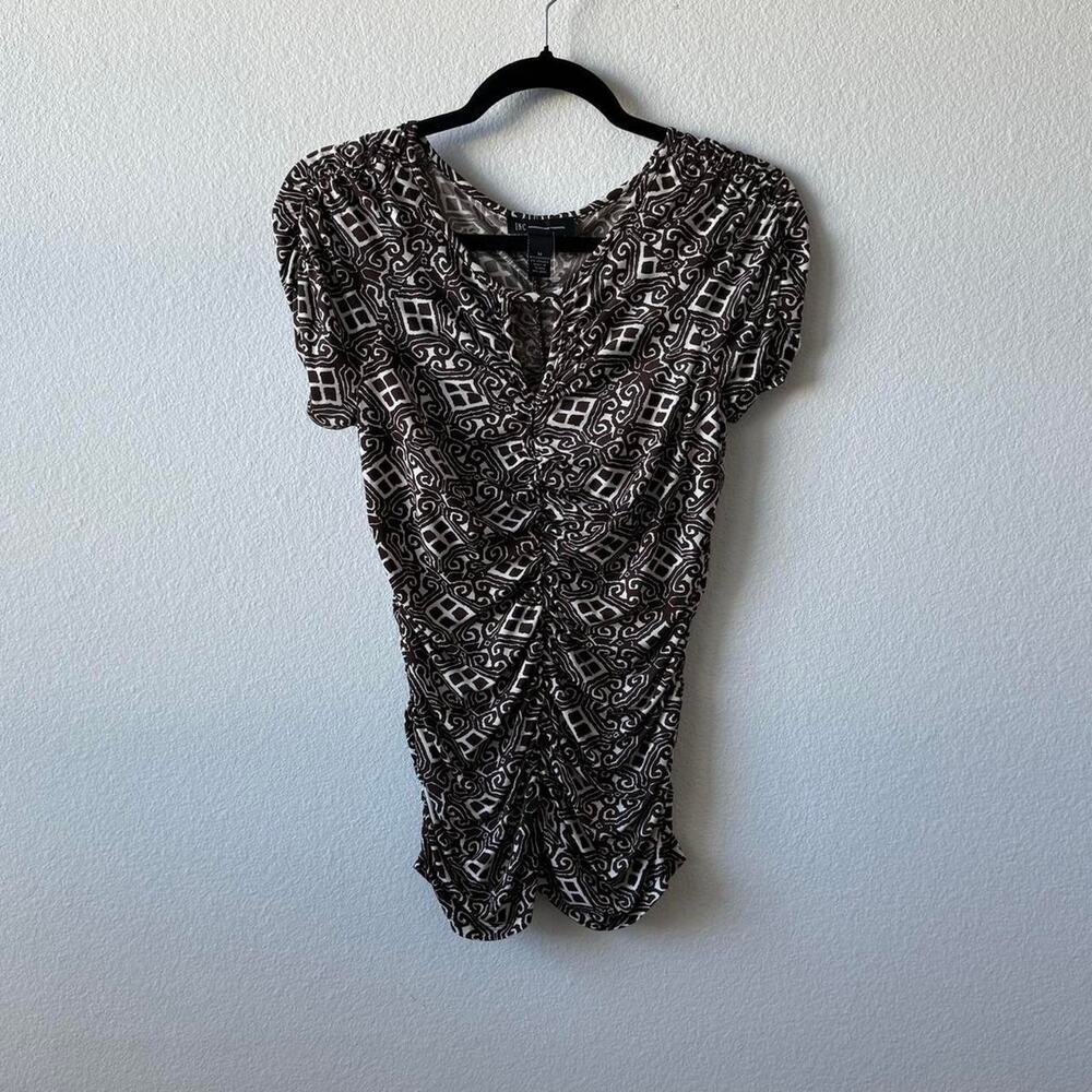 Vintage geometric print top